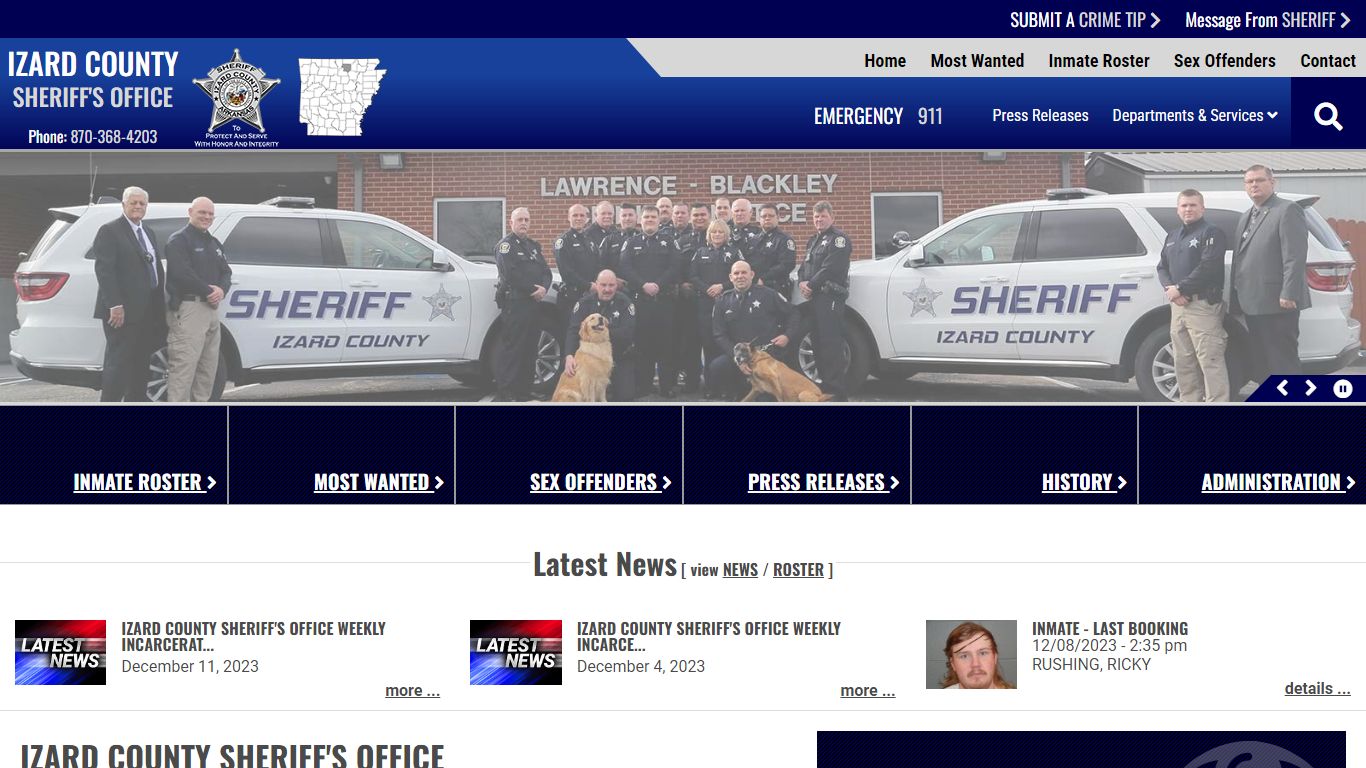 Izard County Sheriff AR